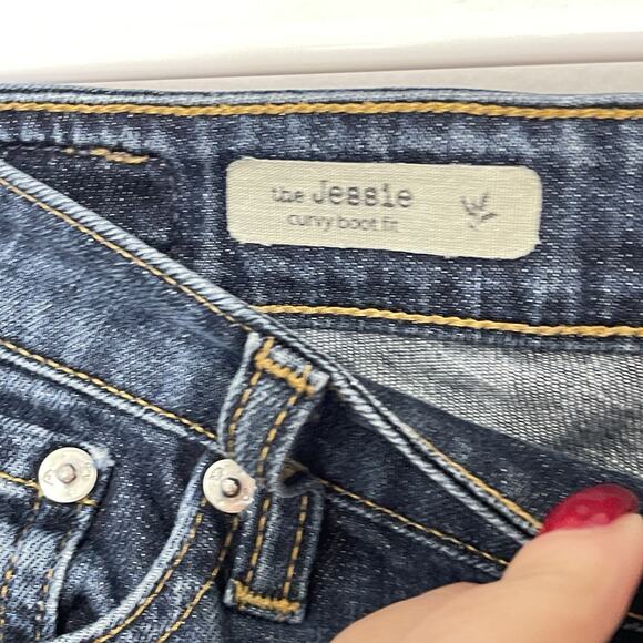 AG Jeans Womens 27 Jessie Curvy Cropped Bootcut Raw Hem 29x26 Low Rise - Picture 5 of 11